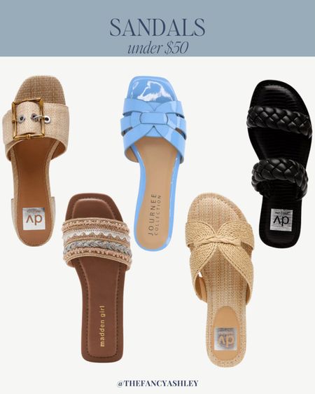 Great summer sandal options under $50! 

#LTKSeasonal #LTKfindsunder50 #LTKsalealert