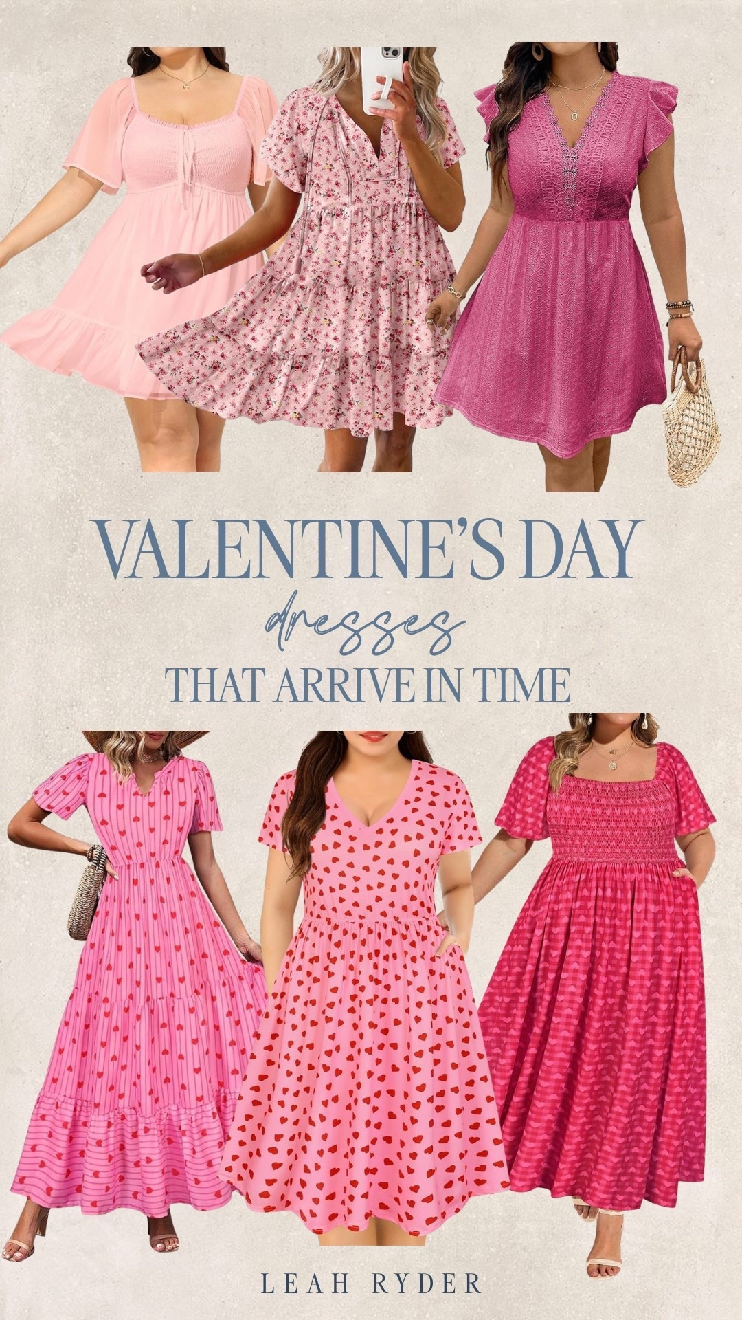 Pretty pinks, heart prints, and easy silhouettes you can actually wear again. These dresses feel festive without being over the top and are perfect for date night, Galentine’s, or a fun February moment. Cute, comfy, and stress-free when it comes to delivery timing.

#LTKValentine #LTKPlusSize