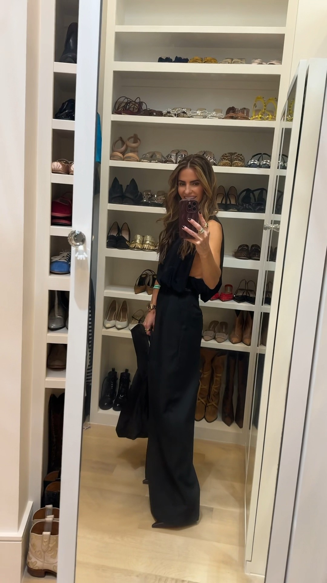 off to 2 events here in dallas wearing these incredible pants that i’m beyond obsessed with…the fit is impeccable! you def need them now🖤🖤

they can take you from work to a fab cocktail party! 

& shop my chic new heels below + the rest of my gno look! 

#LTKStyleTip #LTKShoeCrush #LTKWorkwear