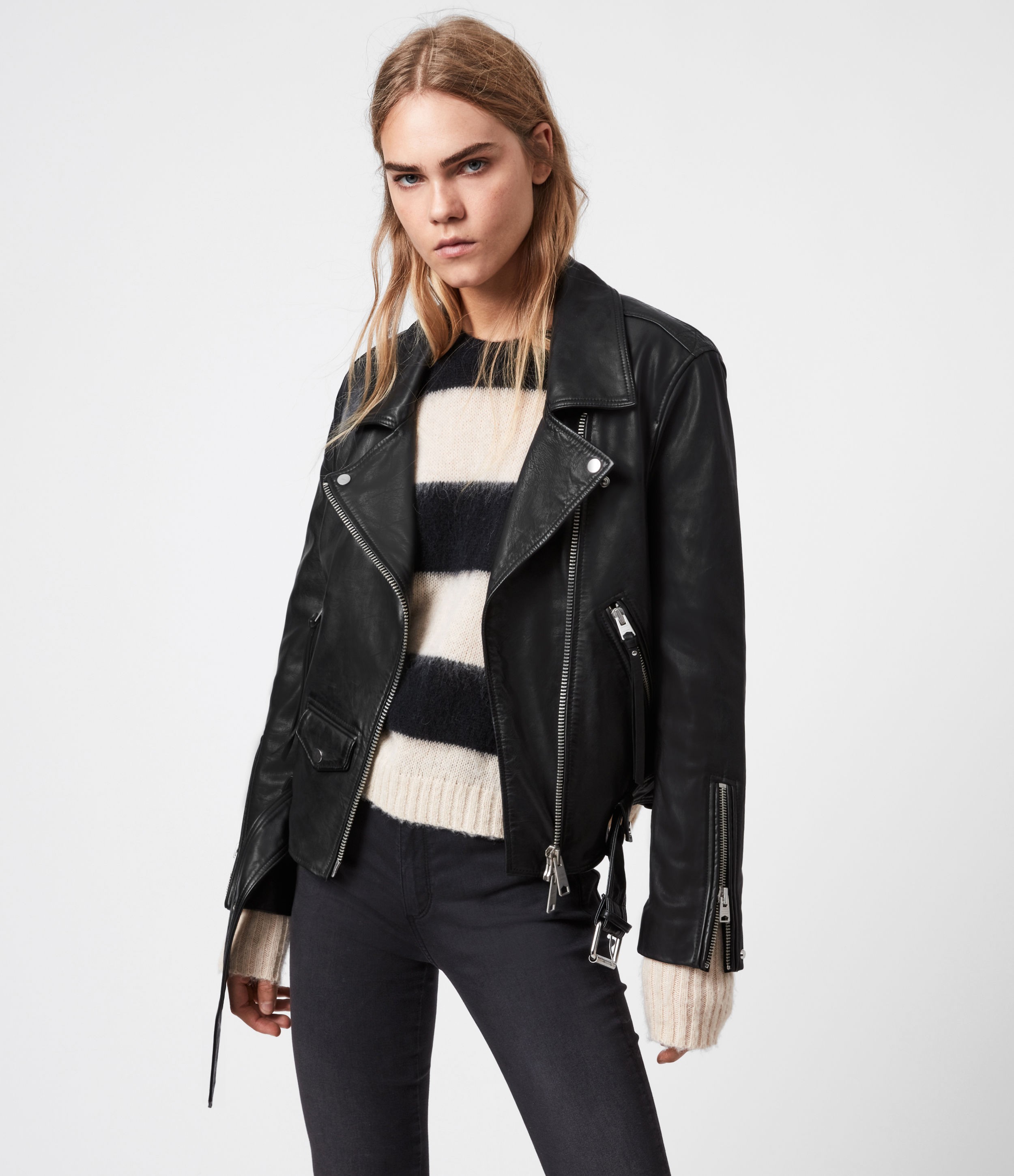 AllSaints Luna Leather Biker Jacket | AllSaints US