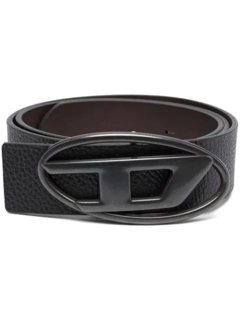 Diesel logo-buckle Leather Belt - Farfetch | Farfetch Global