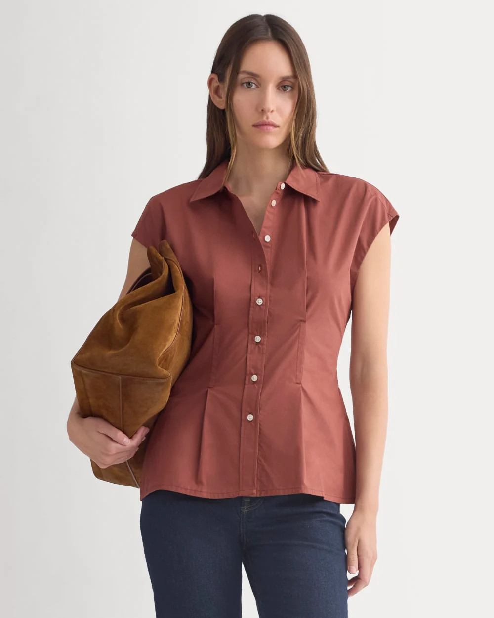 Muscle Shirt in Lightweight Cotton | Henna Red | Everlane