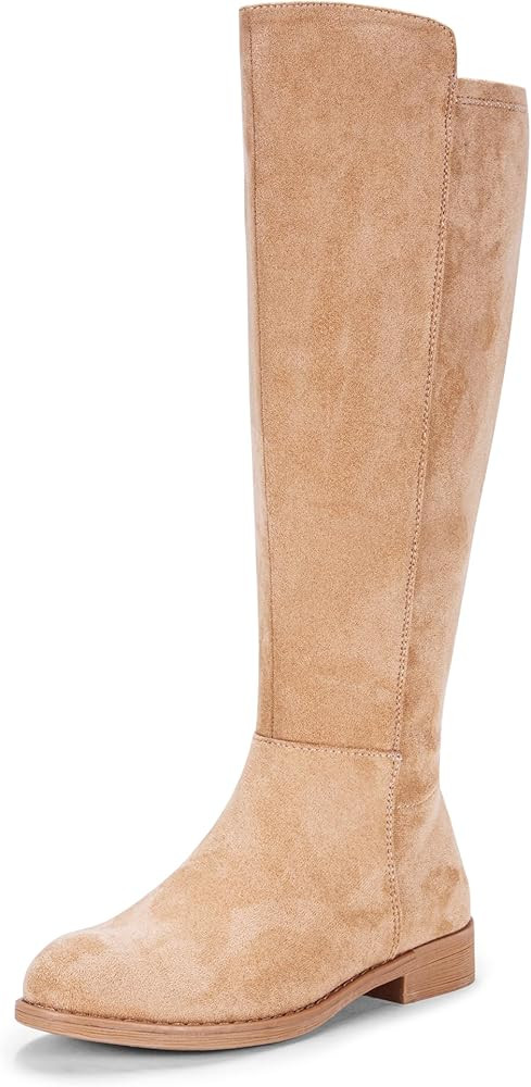 Vepose Women's 9662 Knee High Boots, Casual Tall Riding Boots Low Flat Heel, Comfortable and Inne... | Amazon (US)