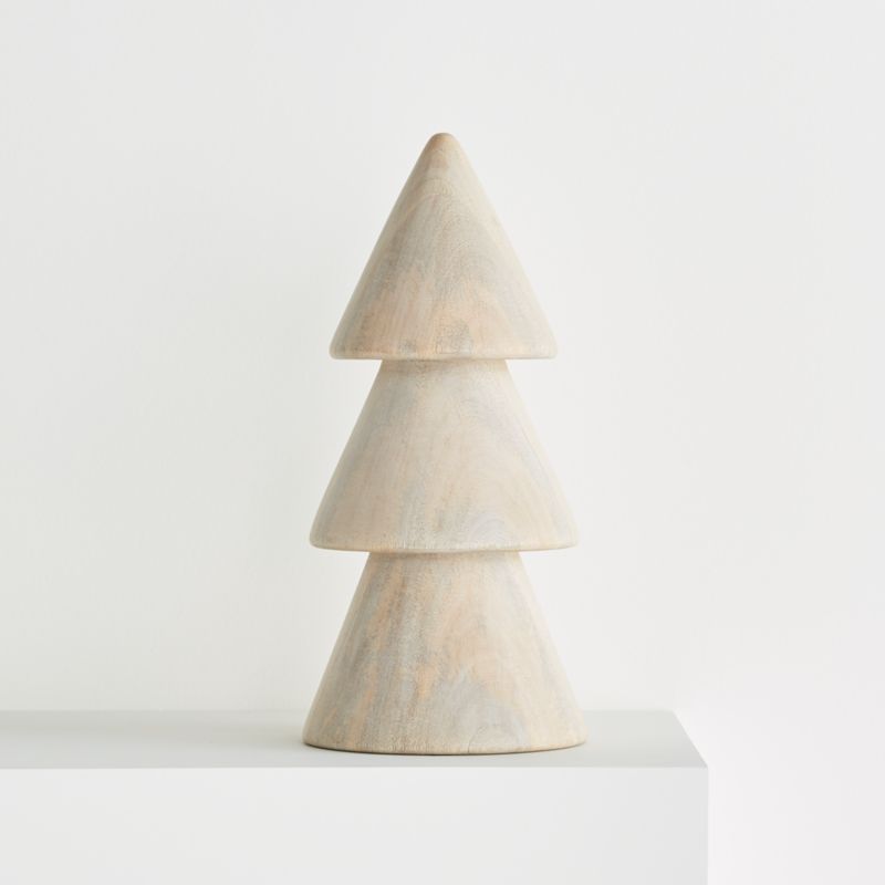 Natural 13" Wooden Tree + Reviews | Crate and Barrel | Crate & Barrel