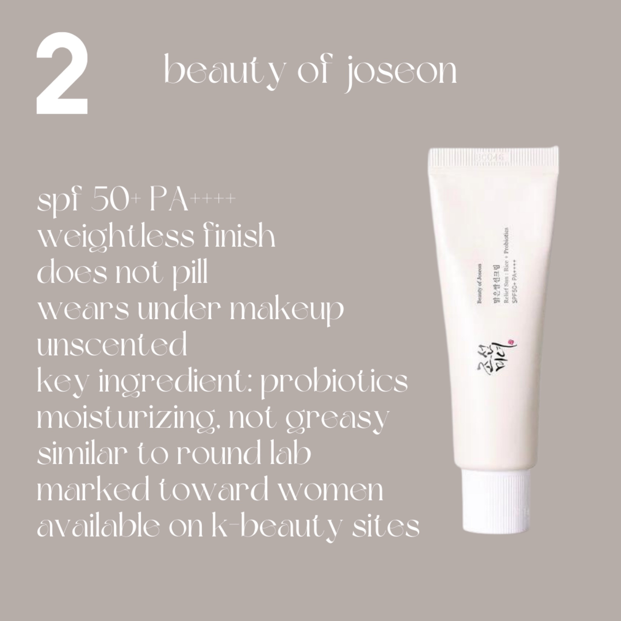 One of my favorite Korean sunscreens! Check out my Instagram for a roundup of my favorites. 