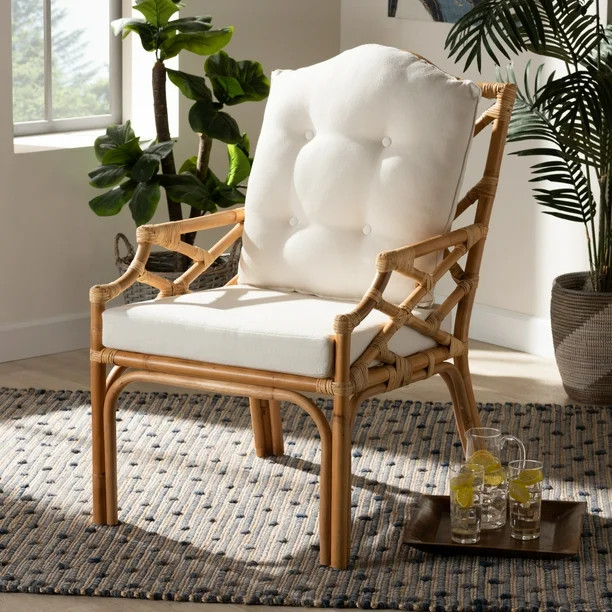 Baxton Studio Sonia Club Chair, White - Walmart.com | Walmart (US)