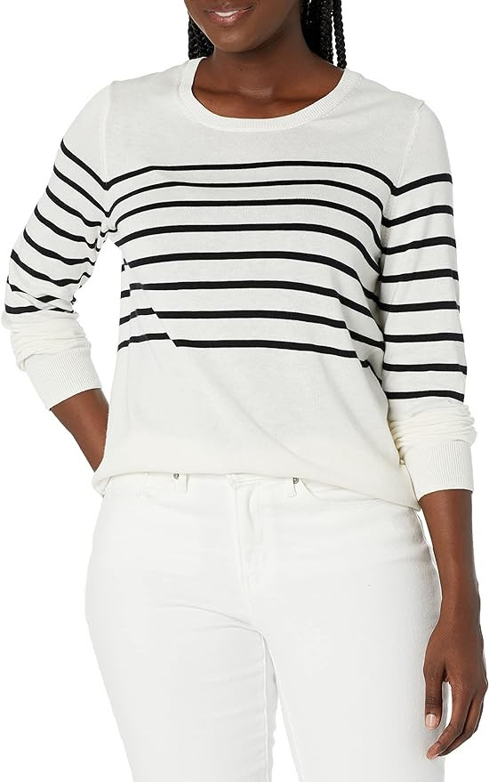 Amazon Essentials Women's Long-Sleeve Lightweight Crewneck Sweater (Available in Plus Size) | Amazon (US)