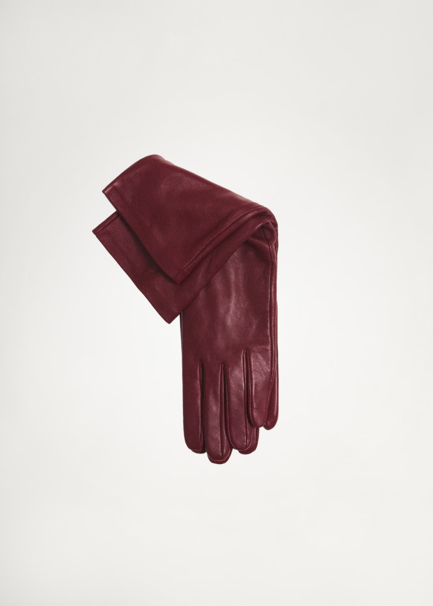 Long 100% leather gloves - Women | MANGO USA | Mango (US/MX/AU)