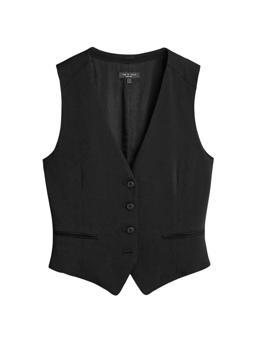 Priya Crepe Vest | Saks Fifth Avenue