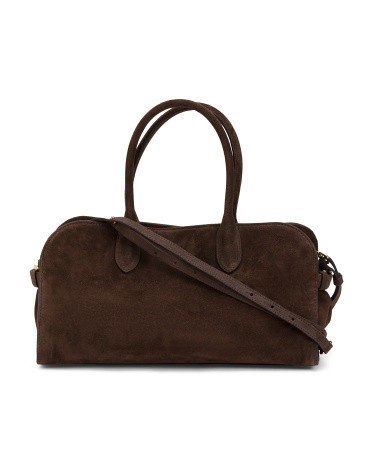 Suede East West Satchel | TJ Maxx