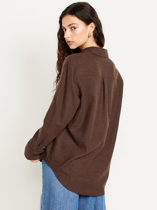 Button-Down Boyfriend Shirt | Old Navy (US)