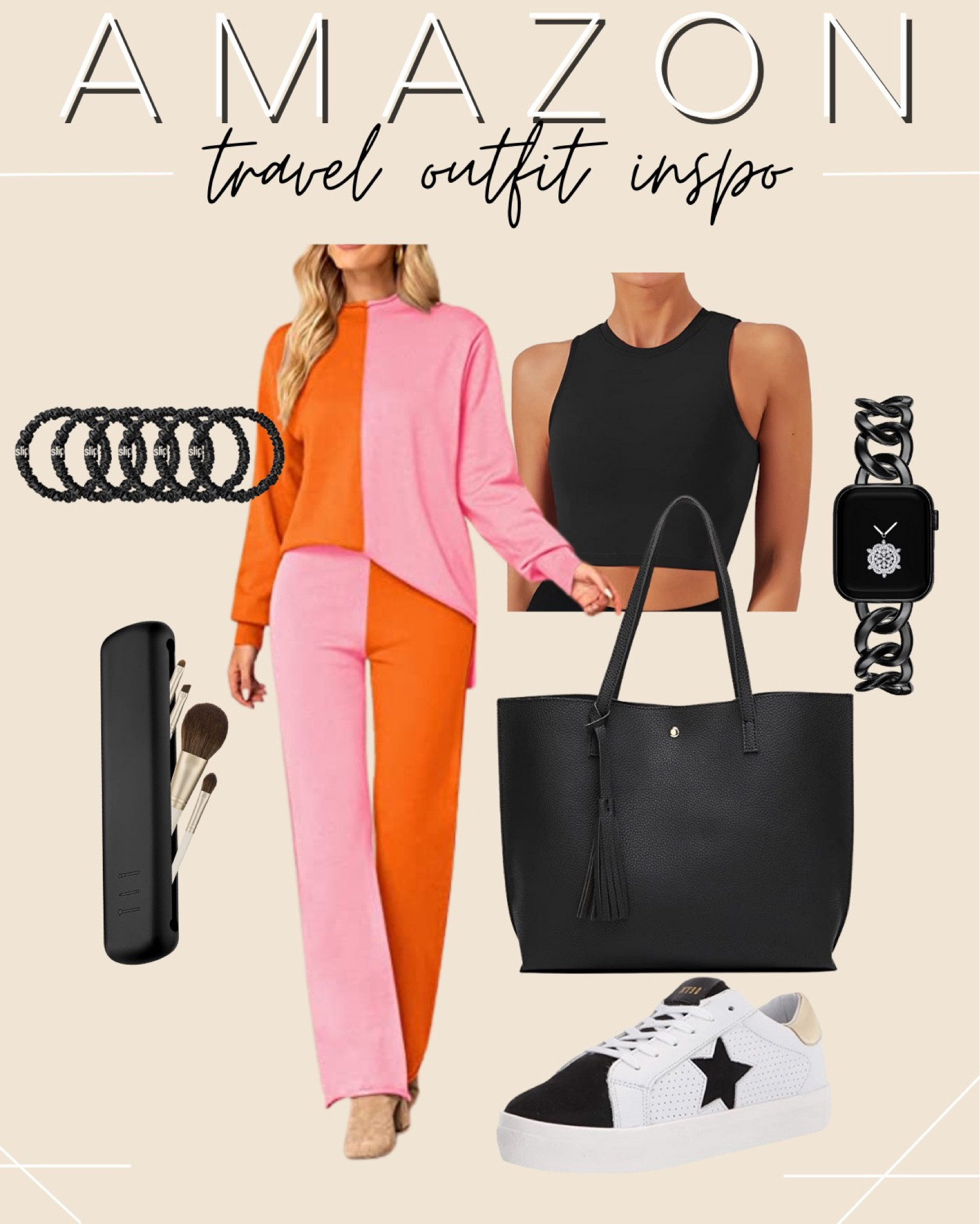 Amazon Travel Outfit Inspo - Travel - Amazon - Amazon set outfit - Set Outfit - Colorful Set Outfit - Steve Madden Sneakers - Slip Hair Ties 

#LTKfit #LTKtravel #LTKstyletip