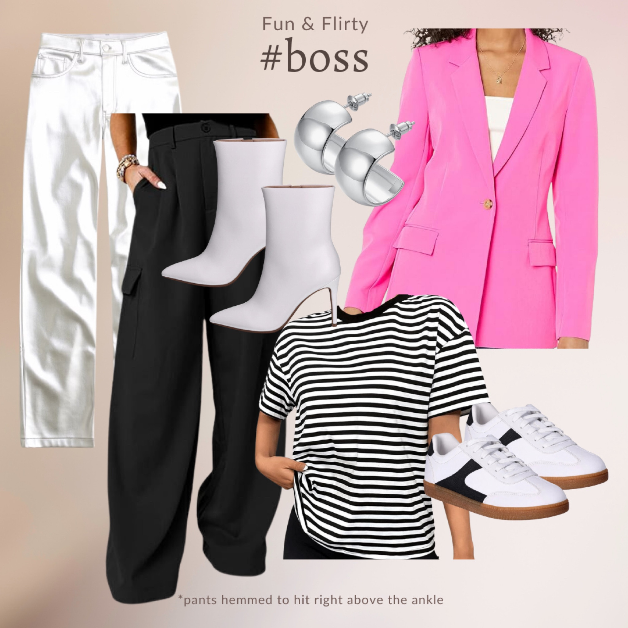 Silver pants, blazer, office wear, pink, professional street style, business casual, Walmart fashion, Amazon finds, Abercrombie 

TTS all pieces

#LTKfindsunder50 #LTKMostLoved #LTKworkwear