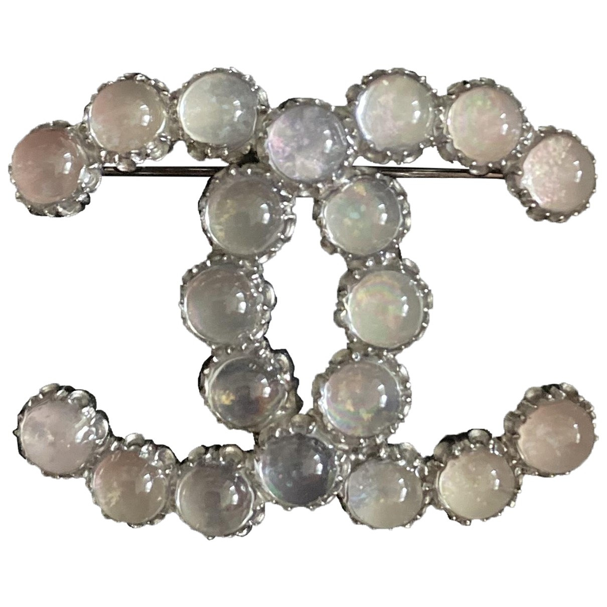 Chanel CHANEL Grey Silver Pins & brooches | Vestiaire Collective (Global)