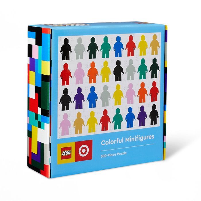 LEGO® Collection x Target Chronicle Books Monochrome Colorful Minifigures Jigsaw Puzzle - 500pc | Target