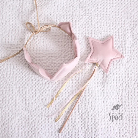 Velvet Crown  Magic Wand SET / Magic Star Wand / Fabric Crown | Etsy | Etsy (US)