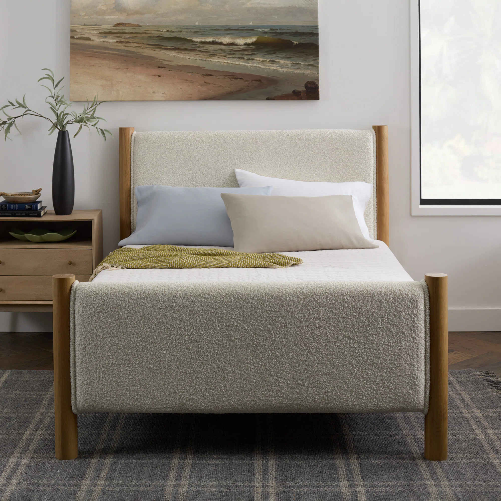 Leilani Upholstered Bouclé Bed | Wayfair North America