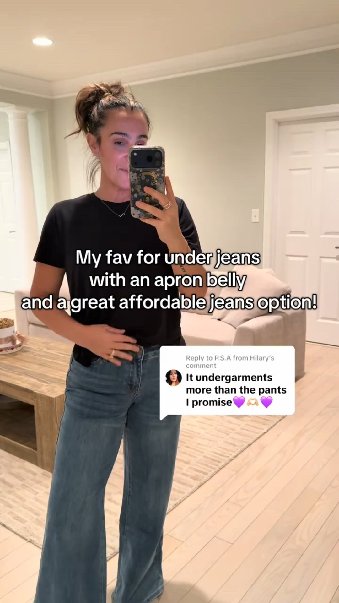 I wear a medium in the undies and size down to 28 in the jeans 

#LTKSaleAlert #LTKmomlife #LTKOver40