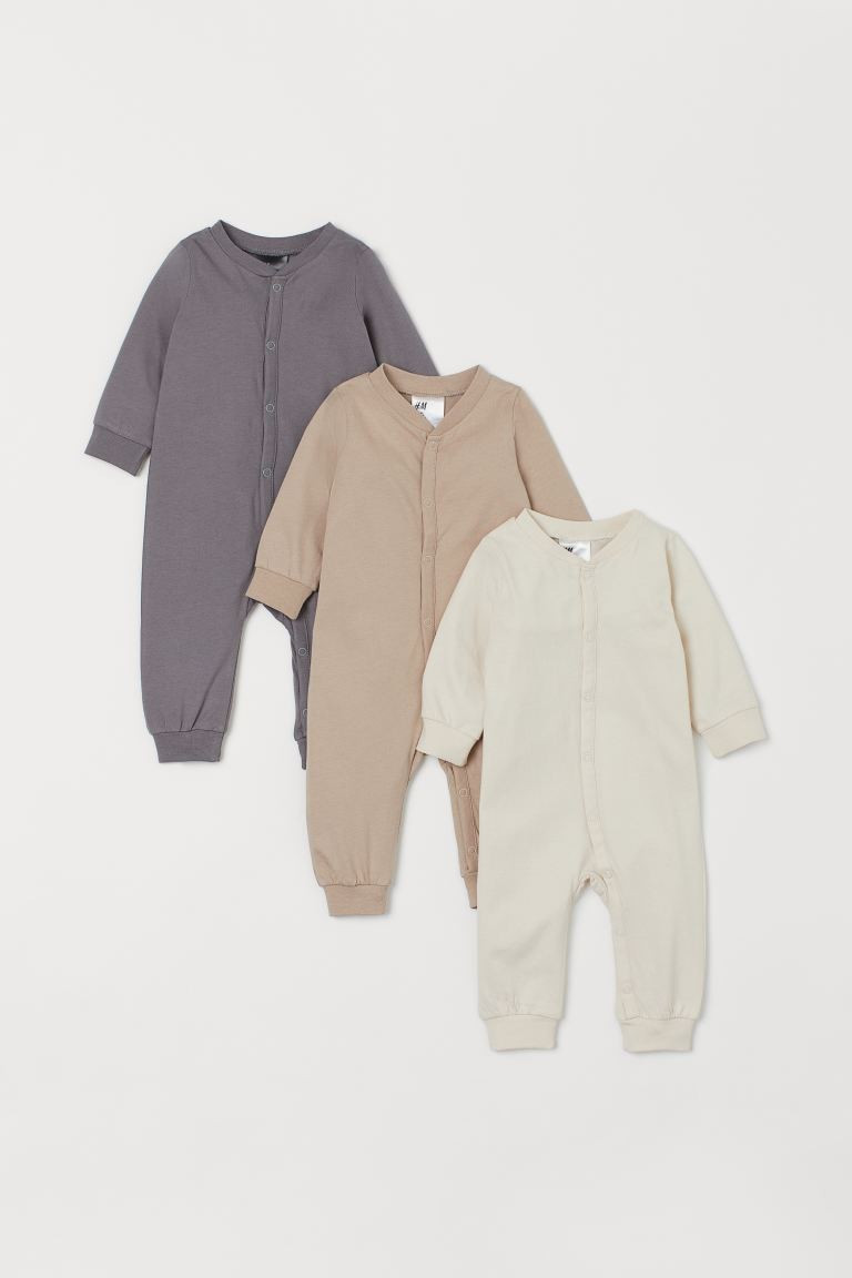 3-pack Cotton Jumpsuits | H&M (US + CA)