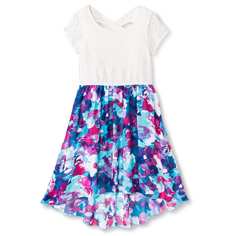 Girls' Lots of Love High Low Dress - Multi-Colored | Target