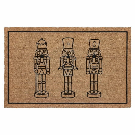 My Texas House Natural Nutcracker Outdoor Coir Doormat, 30" x 48" | Walmart (US)
