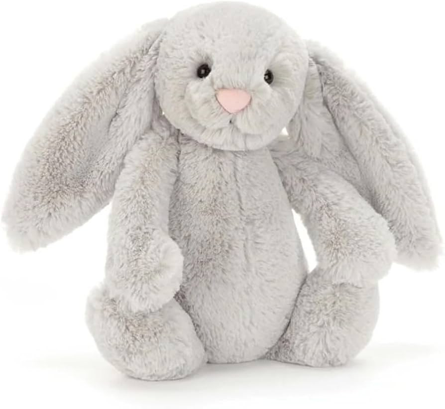 Jellycat Bashful Silver Bunny Medium - L: 9 cm x l: 12 cm x h: 31 cm | Amazon (US)