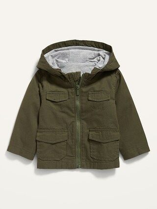 Unisex Hooded Canvas Utility Jacket for Baby | Old Navy (CA)