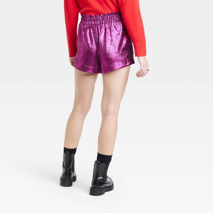 Women's High-Rise Metallic Shorts - A New Day™ | Target