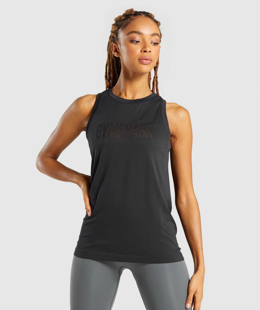 Gymshark Fit Seamless Tank - Black | Gymshark (Global)