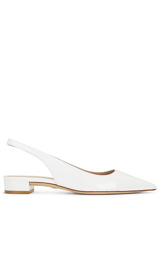Stuart Slingback in White | Revolve Clothing (Global)