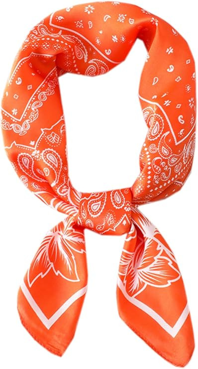 WENLOOY Square Satin Silk Hair Scarf Headscarf for Women/Men's Necktie Bandanas Pocket Square | Amazon (US)