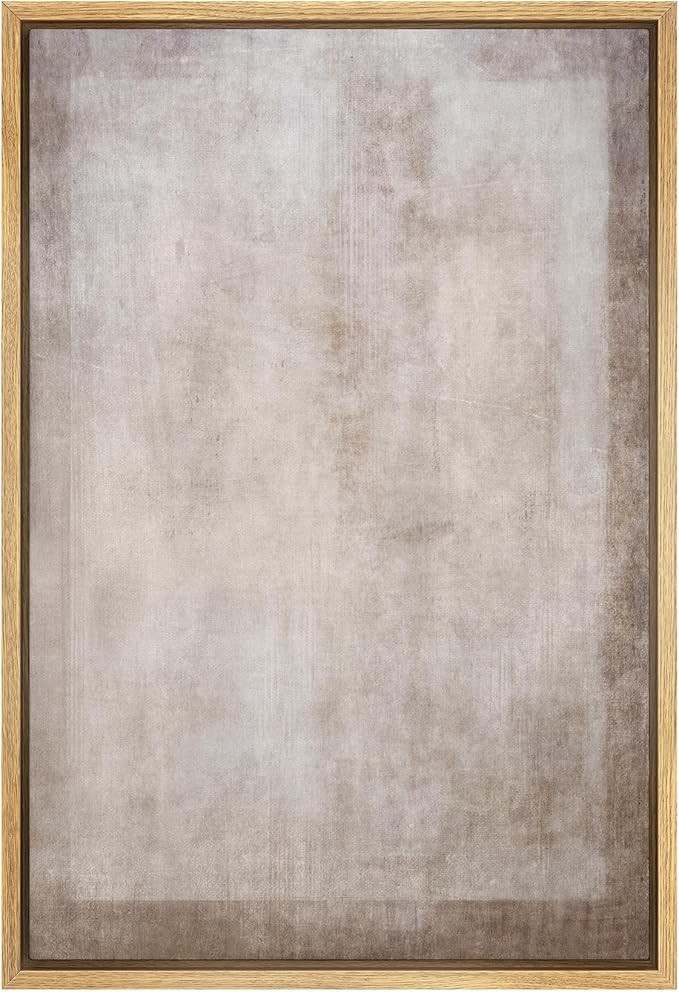 SIGNWIN Framed Canvas Print Wall Art Pastel Grunge Watercolor Gray Abstract Shapes Illustrations ... | Amazon (US)