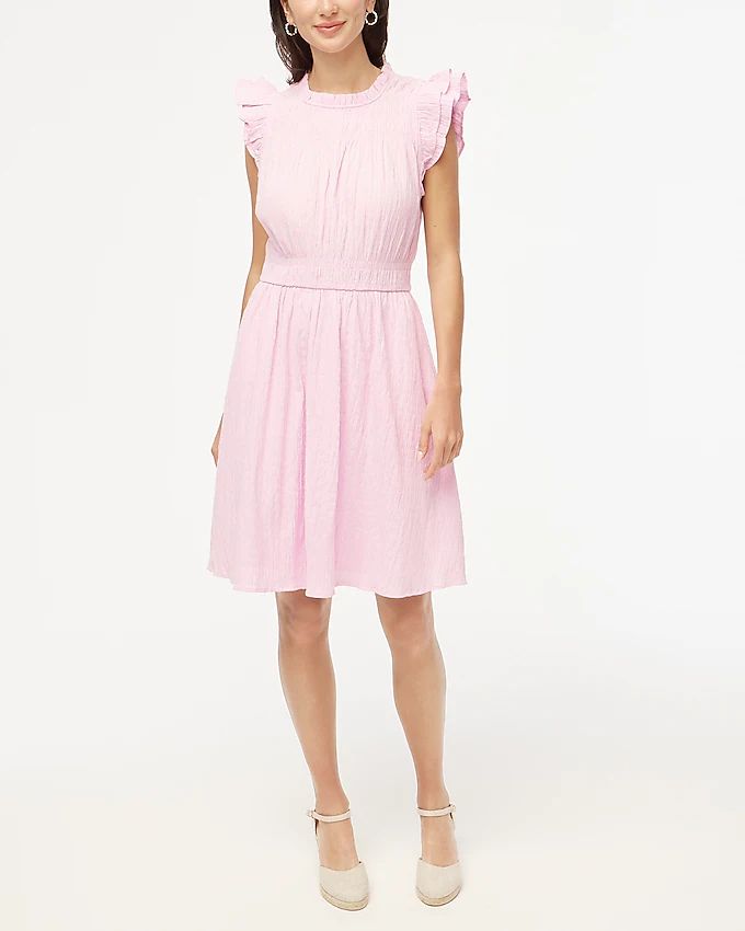 Gauze flutter-sleeve mini dress | J.Crew Factory