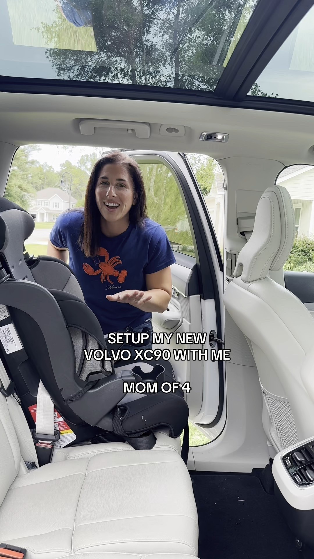 Organizing my new car 🫶🏼💛🚘 #momcar #carorganization #momof4 #momcar #volvo #volvoxc90 #coolmom 

#LTKFamily