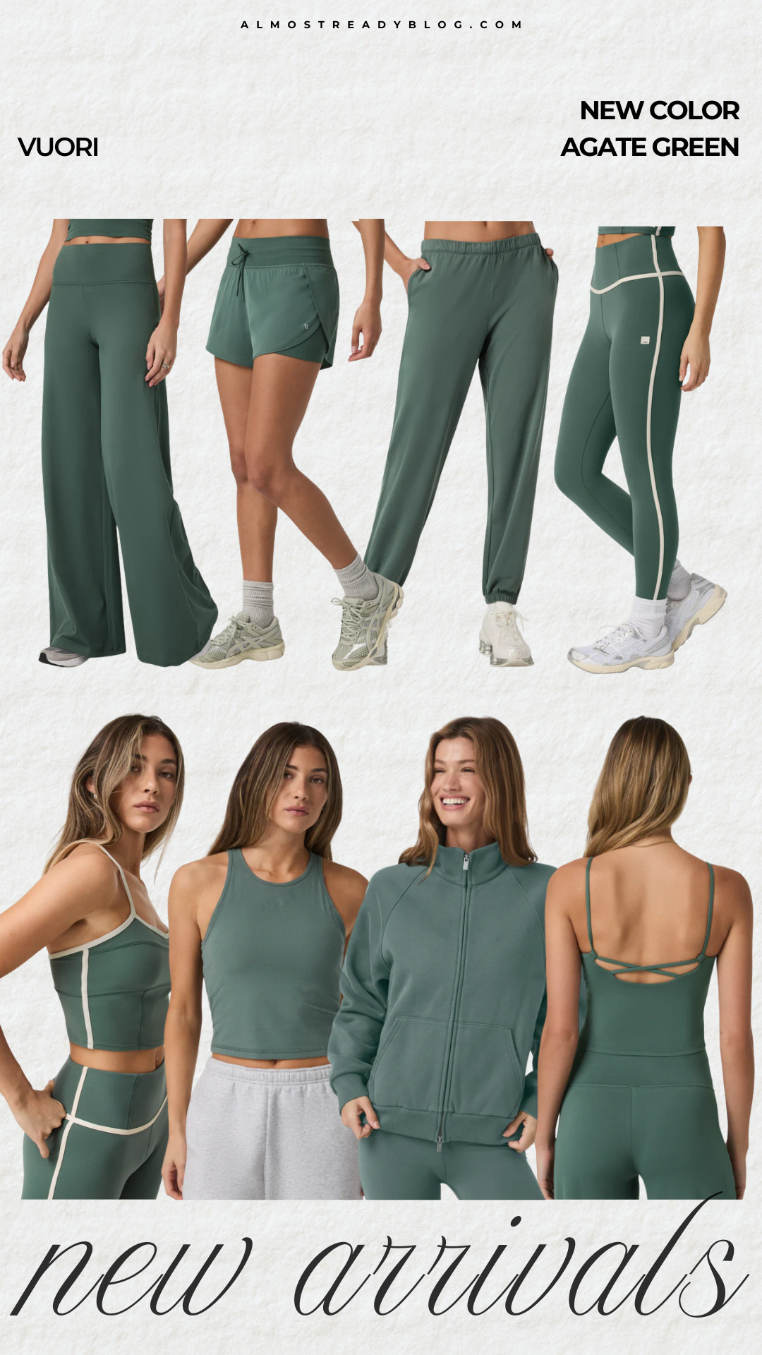 Vuori new color Agate Green, workout gear, workout clothing, workout outfit, gym clothing, gym outfit, athleisure style, amanda west, almost ready blog 

 

#LTKActive