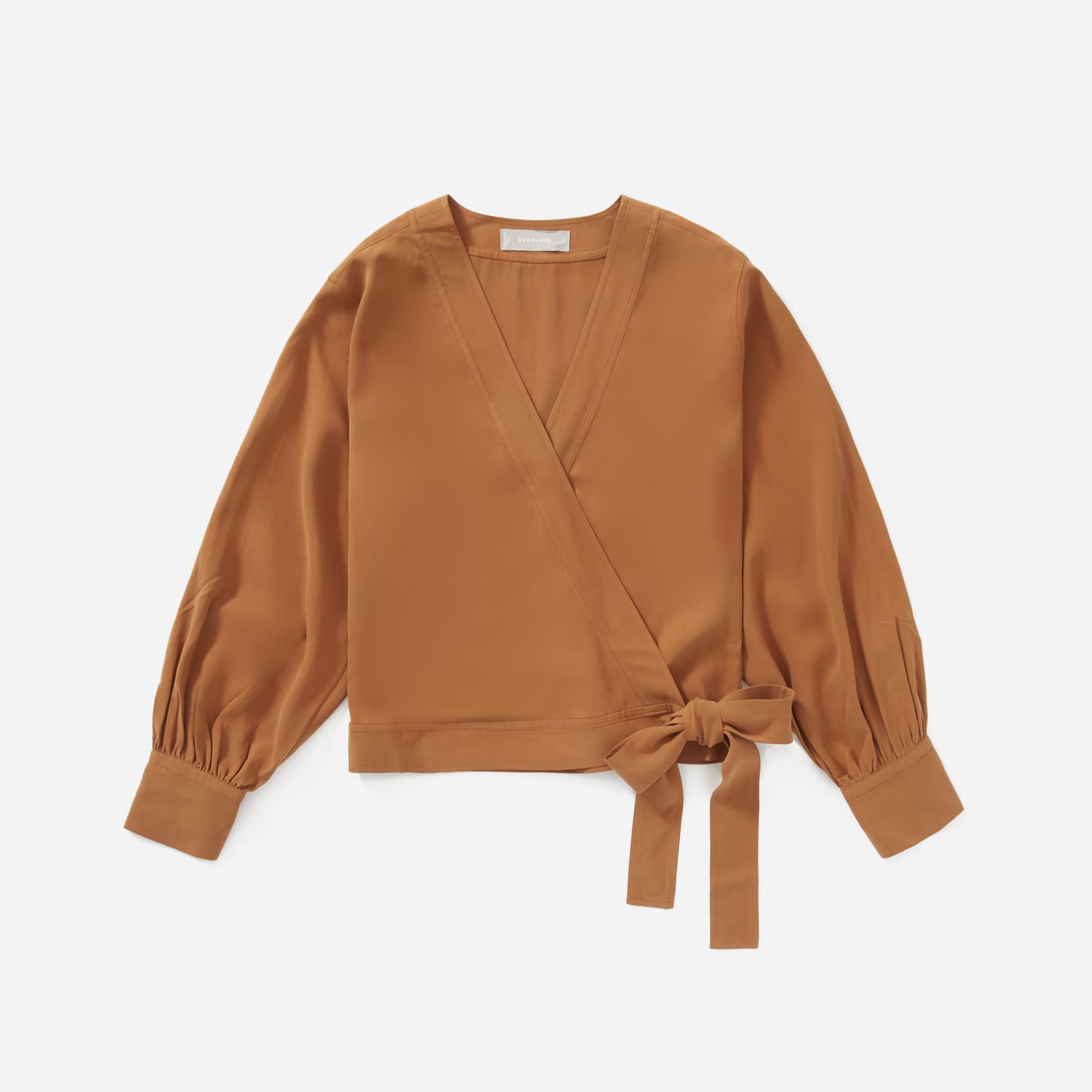 The Washable Silk Wrap Top | Everlane