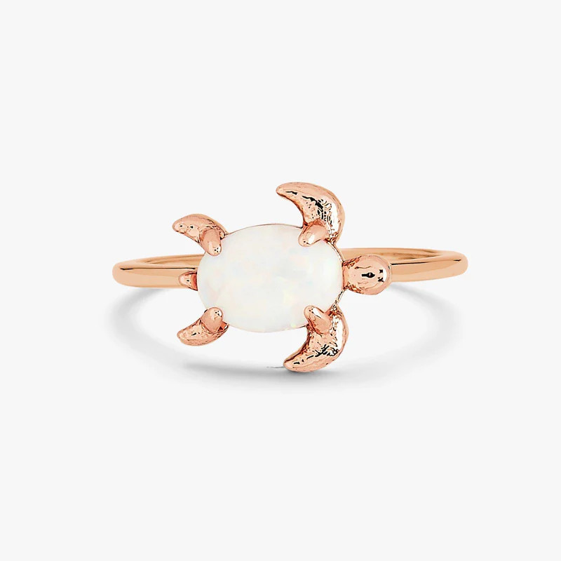 Opal Sea Turtle Ring - Pura Vida Bracelets | Pura Vida Bracelets