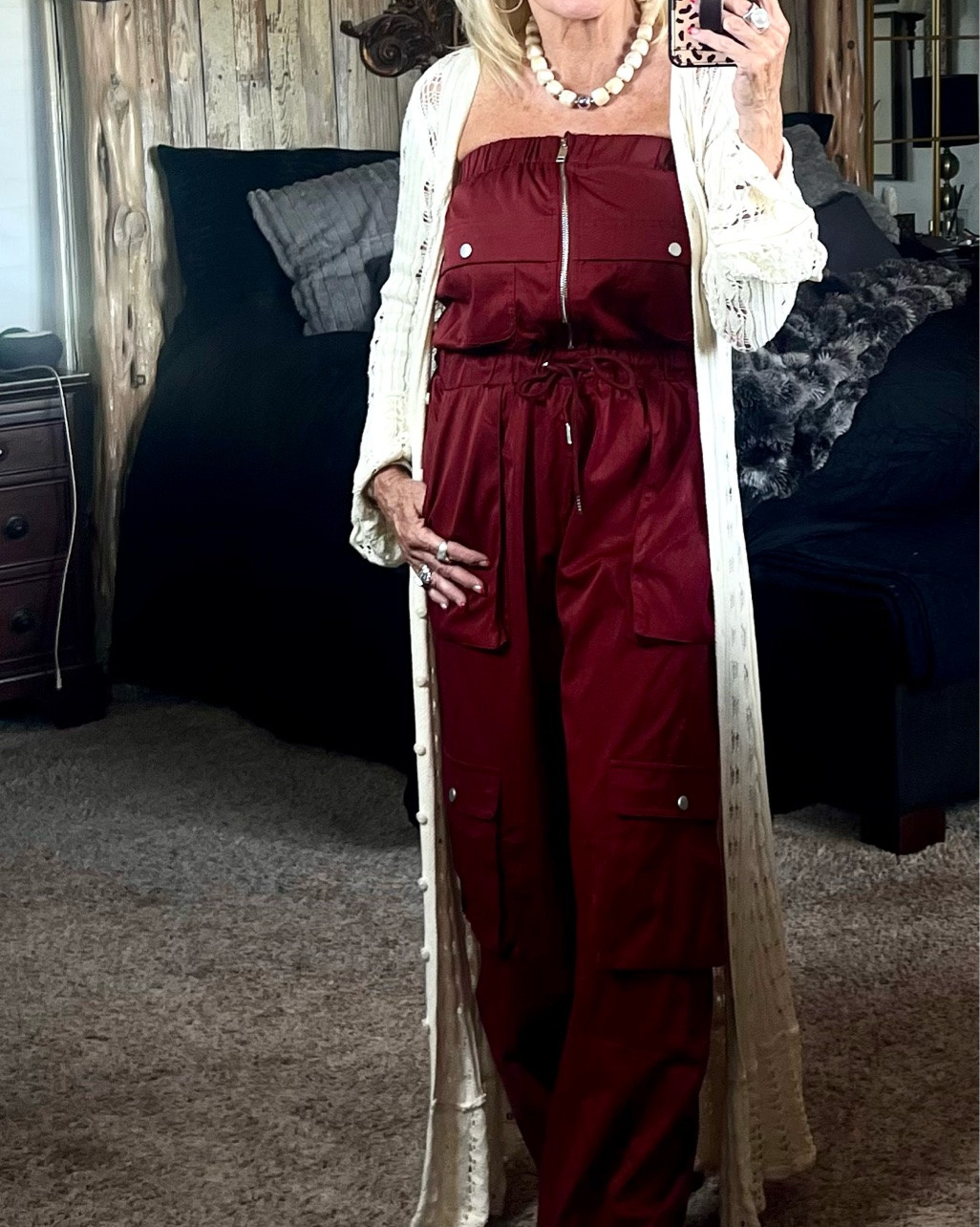 This little jumpsuit is so cute and fun! I love the  zipper and being a cargo style is perfect! I paired it with my Tory Burch sandals, but it looks just as cute dressed up with my Valentino wedges. And I think it would be adorable with a cute pair of little tennis shoes for a more casual look too! 🤍

#LTKootd #LTKmomlife #LTKOver40