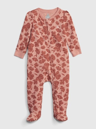 Baby Slub Footed One-Piece | Gap (US)
