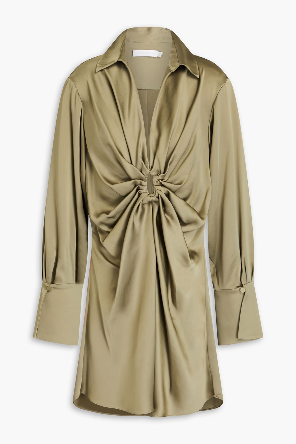 Roma cutout draped satin-crepe mini dress | The Outnet (US and CA)