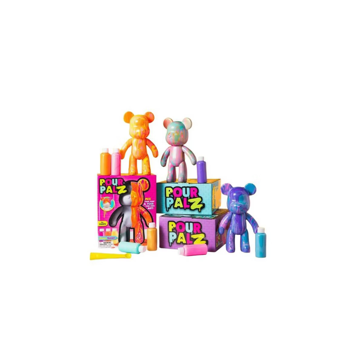 Toy Monster Pour Palz DIY Paint Bear "Colors May Vary" | Target