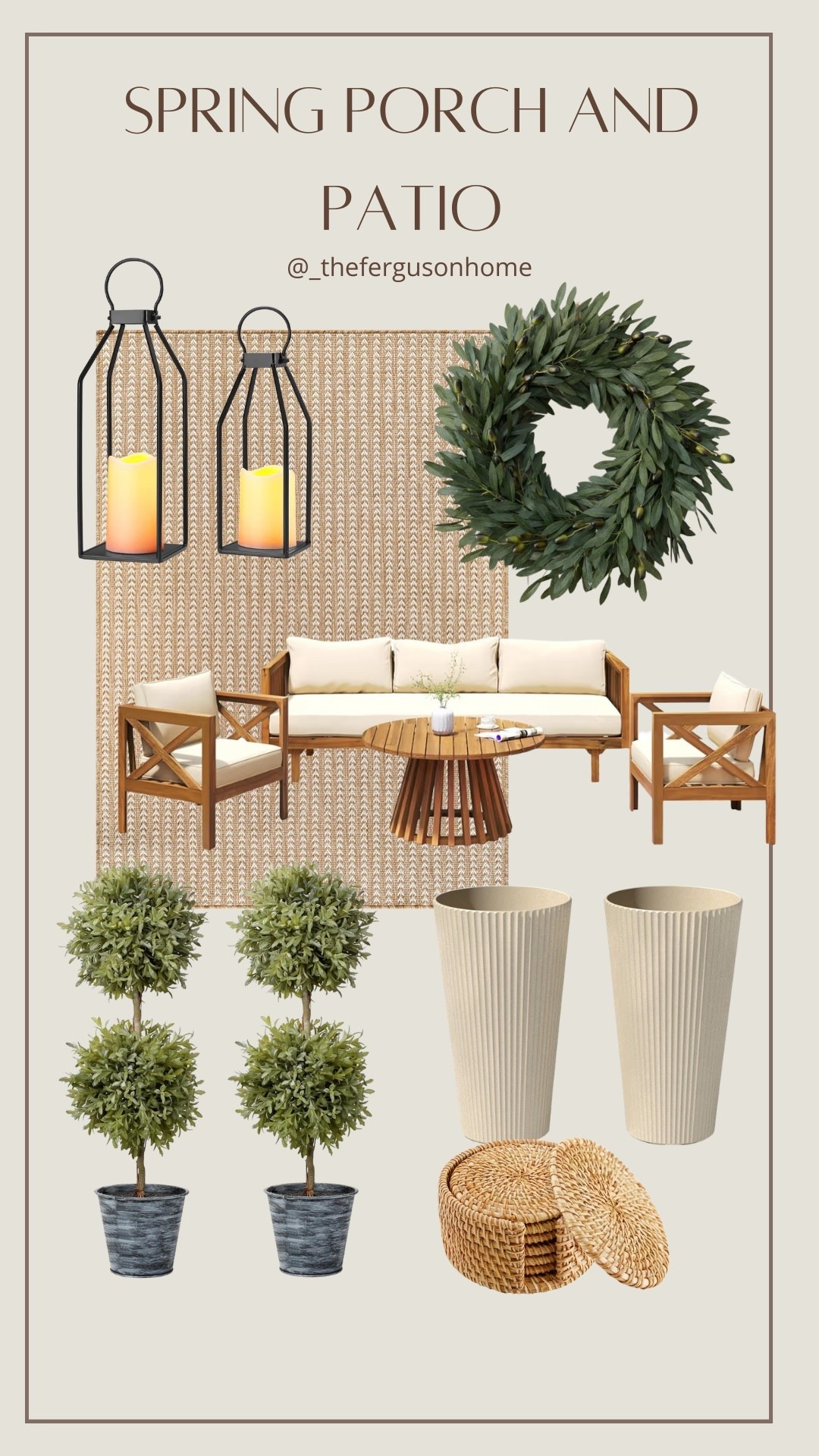 Amazon Home finds for an organic modern spring porch refresh! 

#LTKHome #LTKSeasonal