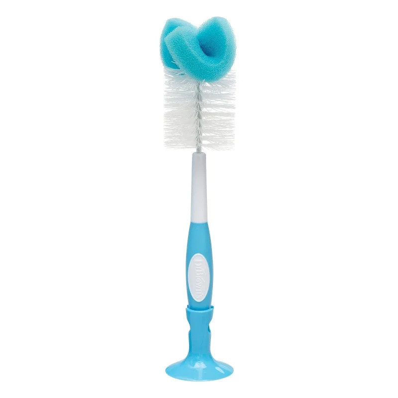 Dr. Brown's Baby Bottle Brush with Sponge and Scrubber - Blue - Walmart.com | Walmart (US)
