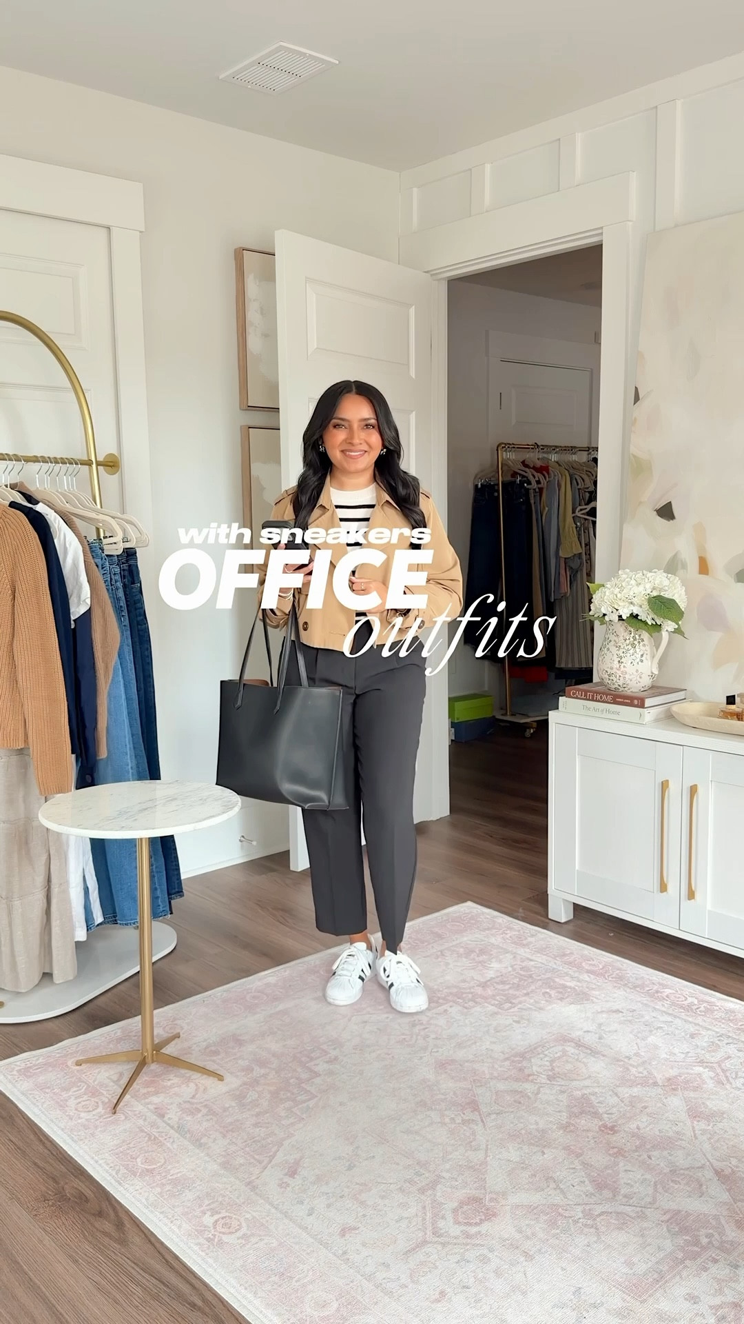 Weekly Workwear Outfits!
For reference: I’m 5’0, 32b bra size, and 2/26 in bottoms, pear shaped. 
*Everything I share is unaltered! TTS means true to size. Between size 5-6.5 in shoes

Tank stripe button down size xs petite TTS
Ivory sweater size xs petite TTS
Tan Cafe Au Lait pants size 2 petite TTS
Sneakers size 6 TTS

Ivory cardigan size xs TTS
Blue button down size xs TTS
Navy night sky ankle pants size 2 petite TTS
White sneakers size 6.5 TTS

Cropped trench coat size xxs regular TTS
Striped cashmere tee size xs TTS
Black pants size 2 petite TTS
Sneaker size 6 TTS


Denim chambray button down size xs petite TTS
Navy jacket size xs TTS
White pants size 2 petite TTS
White sneakers size 6.5 TTS

Tan sweater size xs TTS
White button down size 0 petite TTS
Jeans size 26 petite TTS - petite is labeled at LIl
White sneakers size 6.5 TTS


#LTKootd #LTKPetite #LTKWorkwear