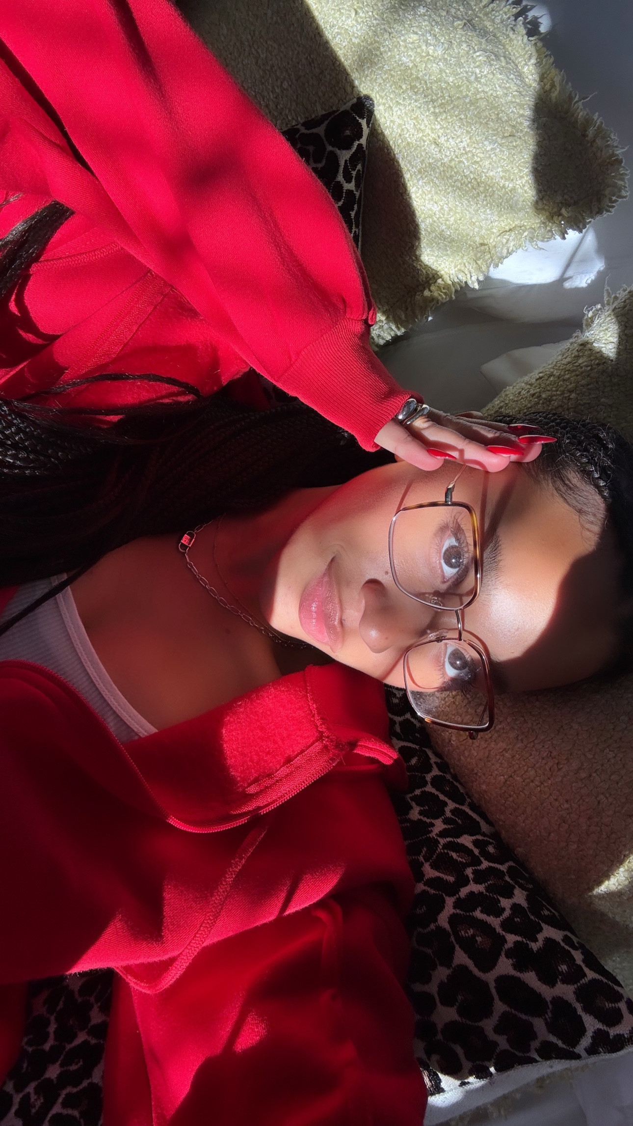 red nails 4ever 🍒♥️💌🐆✨🪄