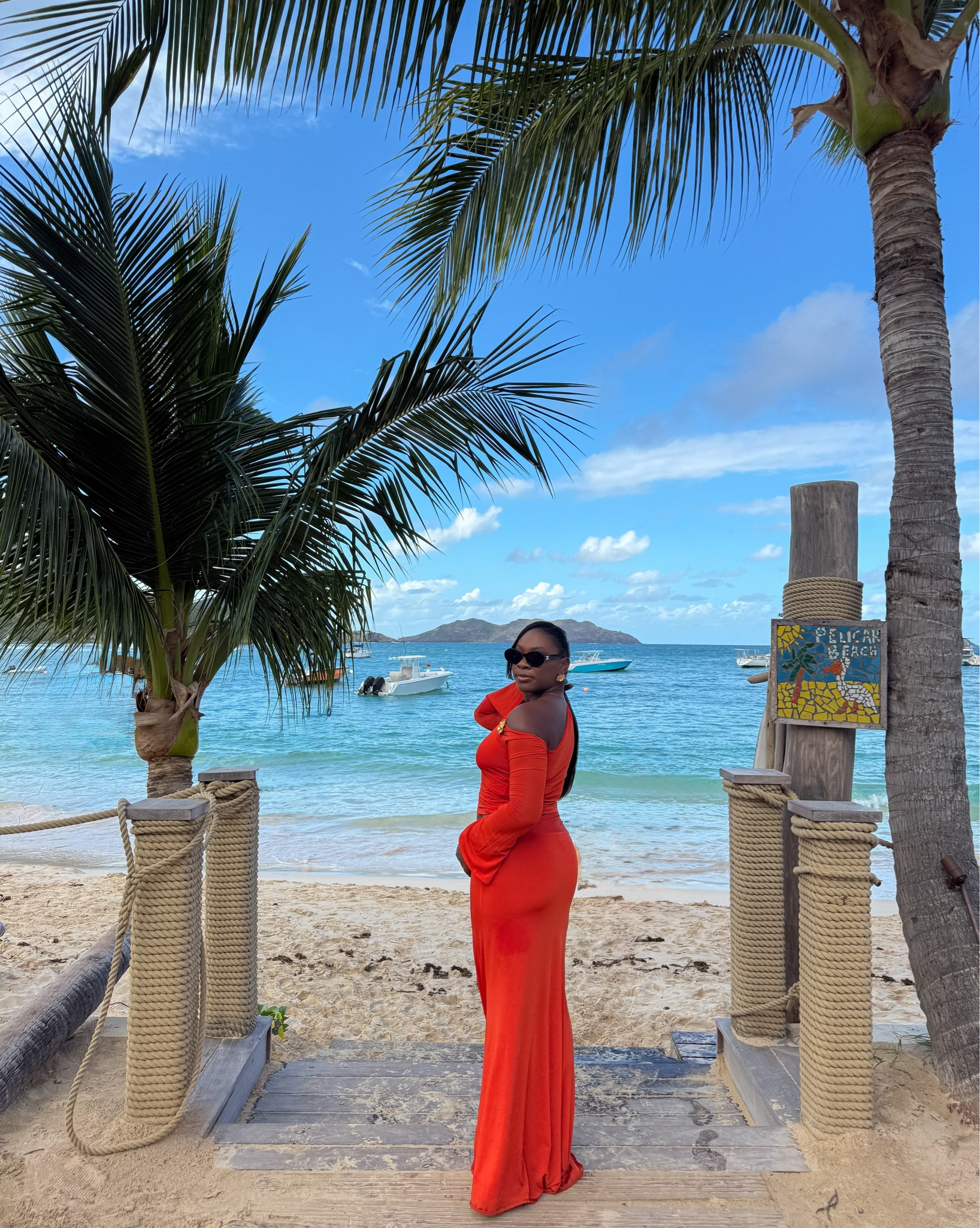 A super chic and stylish outfit for a day in St. Barths. This two piece set is super stunning. The perfect length (fine, I'm 5"4) and the perfect fabric that makes it so easy to move in. 10/10 recommend. 

#LTKtravel #LTKdresses #LTKsummer