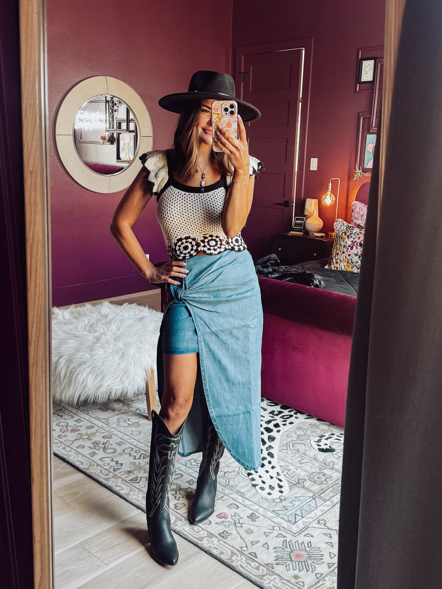 NEW PINK LILY COLLECTION IS LIVE! size small in this crochet blouse, size small in my maxi skirt and the boots are true to size. use code: AMBER20

#LTKFestival #LTKstyletip #LTKfindsunder50