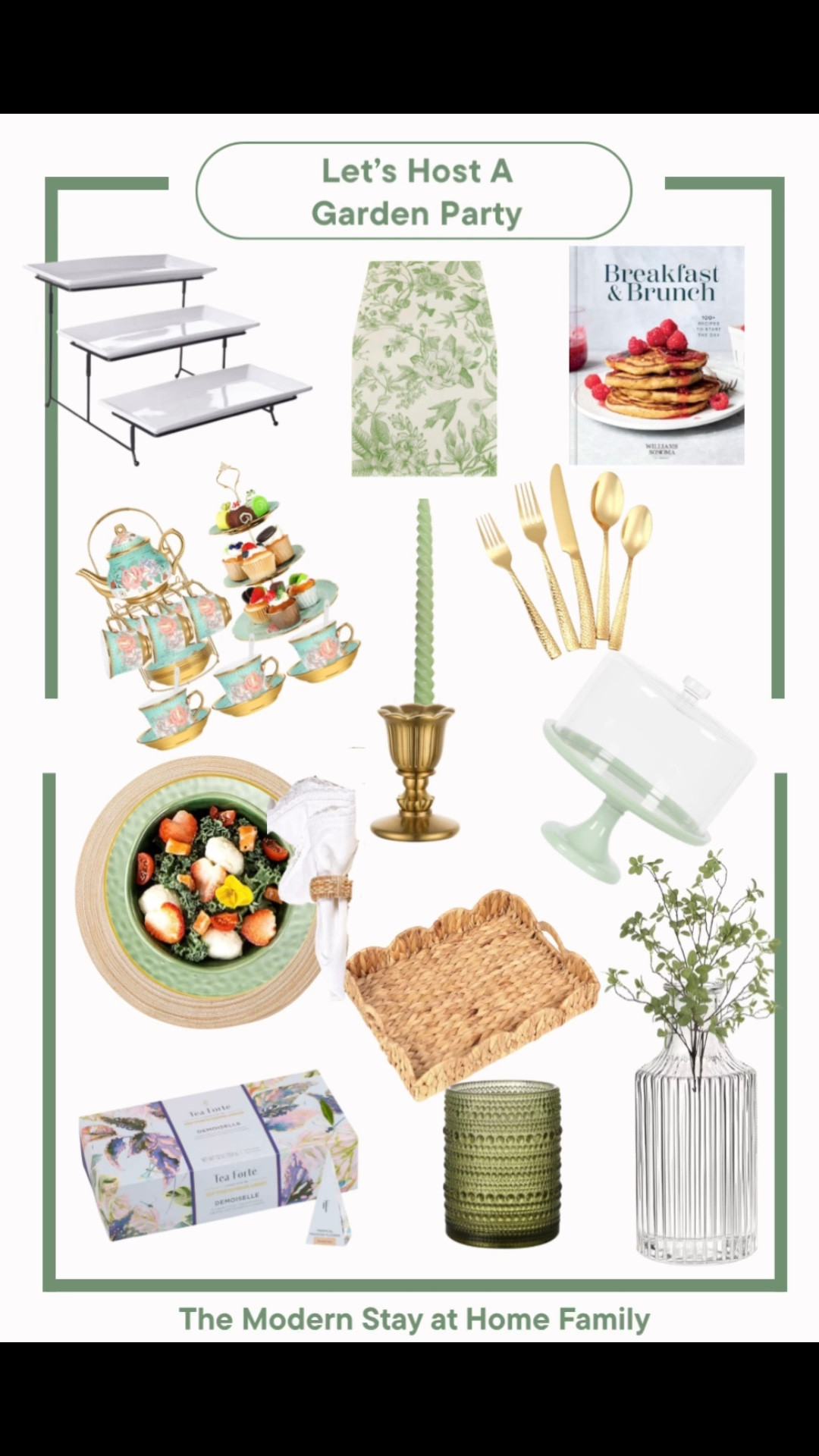 Hosting a dreamy garden party just got so easy with these charming finds 🌿 Think soft greens, delicate florals, and timeless pieces that make everything feel elevated yet effortless. From a tiered serving stand perfect for displaying pastries and finger foods, to a vintage-inspired tea set that instantly sets the tone, every detail helps create that cozy outdoor aesthetic. I love mixing gold flatware with textured glassware and adding in a statement candle holder for a warm, inviting glow. A pretty cake stand and woven tray make serving simple, while fresh greenery in a glass vase ties everything together. Whether you’re planning a brunch, tea party, or spring gathering, these pieces bring that perfect garden party vibe right to your backyard.

garden party, garden party ideas, outdoor entertaining, spring hosting, summer hosting, brunch party ideas, tea party aesthetic, floral decor, vintage tea set, tiered serving tray, cake stand, gold flatware, green glassware, woven tray, outdoor table setting, garden brunch, hosting essentials, party decor inspiration, spring tablescape, outdoor party decor, elegant entertaining, backyard party ideas, garden aesthetic, hosting must haves

#LTKSeasonal #LTKHome #LTKfoodie
