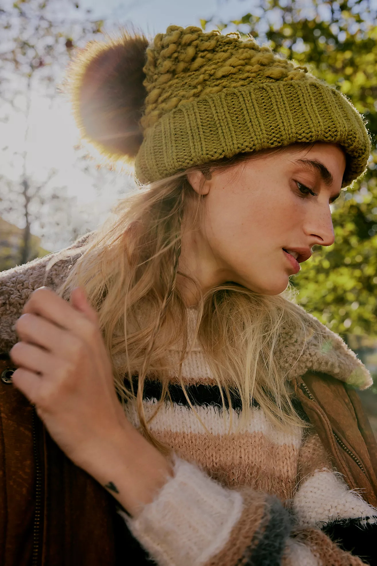 Full Moon Nubby Pom Beanie | Free People (Global - UK&FR Excluded)