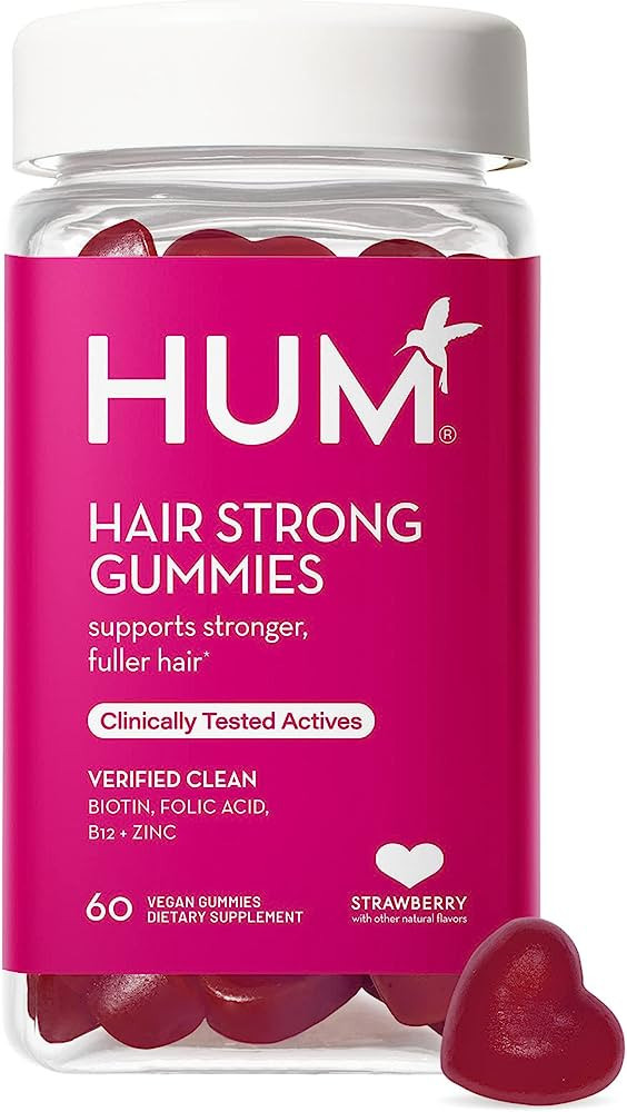 HUM Hair Sweet Hair - Daily Gummies with Biotin to Combat Hair Loss & Thinning - Fo Ti, Folic Aci... | Amazon (US)